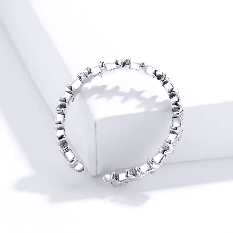 (image for) Pandora Style Silver Starfish Open Ring - SCR607 - View 3