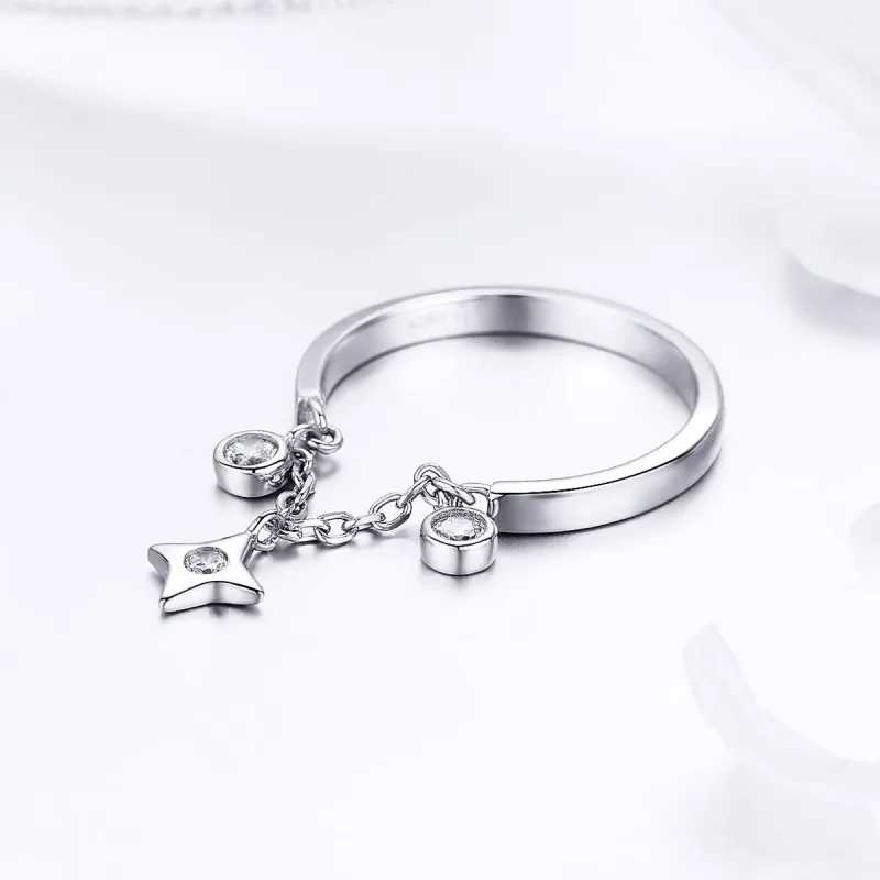 (image for) Pandora Style Silver Starry Sky Ring - SCR408 - View 2
