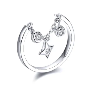(image for) Pandora Style Silver Starry Sky Ring - SCR408