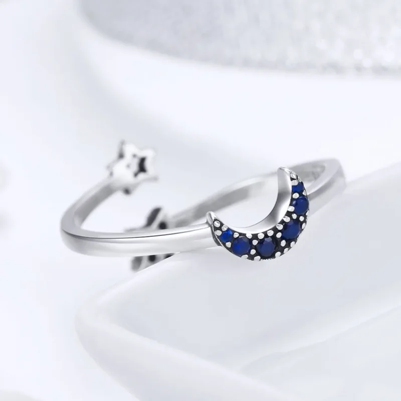 (image for) Pandora Style Silver Starry Sky Ring - SCR437 - View 4