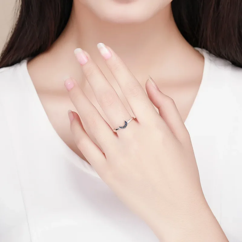 (image for) Pandora Style Silver Starry Sky Ring - SCR437 - View 5
