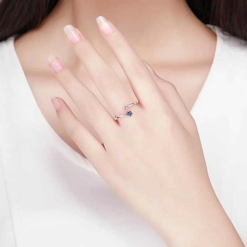 (image for) Pandora Style Silver Starry Sky Ring - SCR437 - View 6