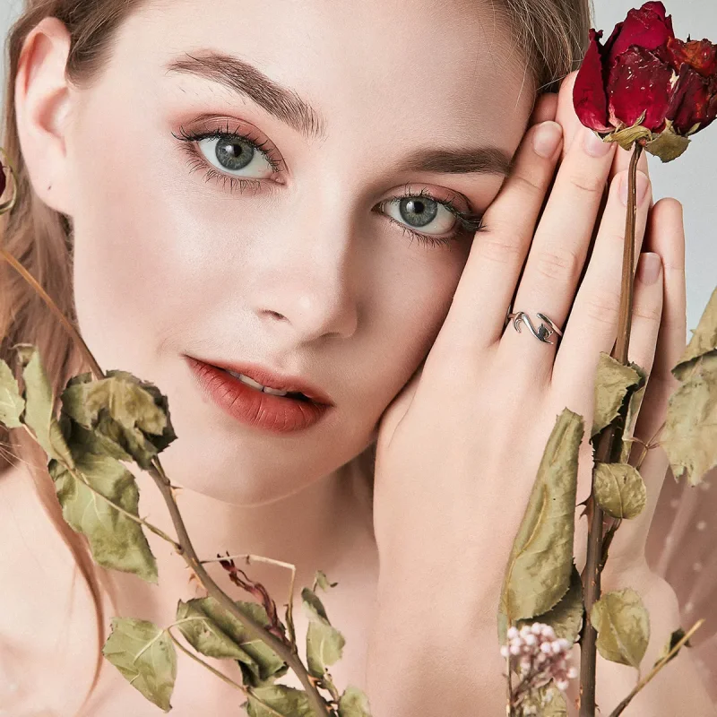 (image for) Pandora Style Silver Sticky Cat Ring - SCR220 - View 2