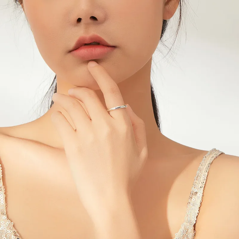 (image for) Pandora Style Silver Sunshine Open Ring - SCR649 - View 7