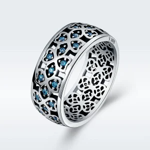 (image for) Pandora Style Silver Sweetheart Clover Ring - SCR064