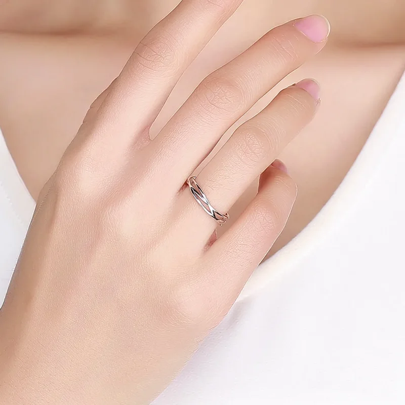 (image for) Pandora Style Silver Time Travel Ring - SCR483 - View 5