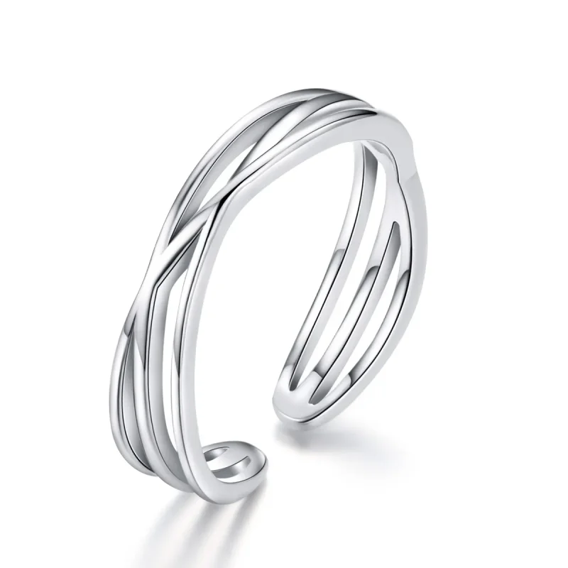 (image for) Pandora Style Silver Time Travel Ring - SCR483