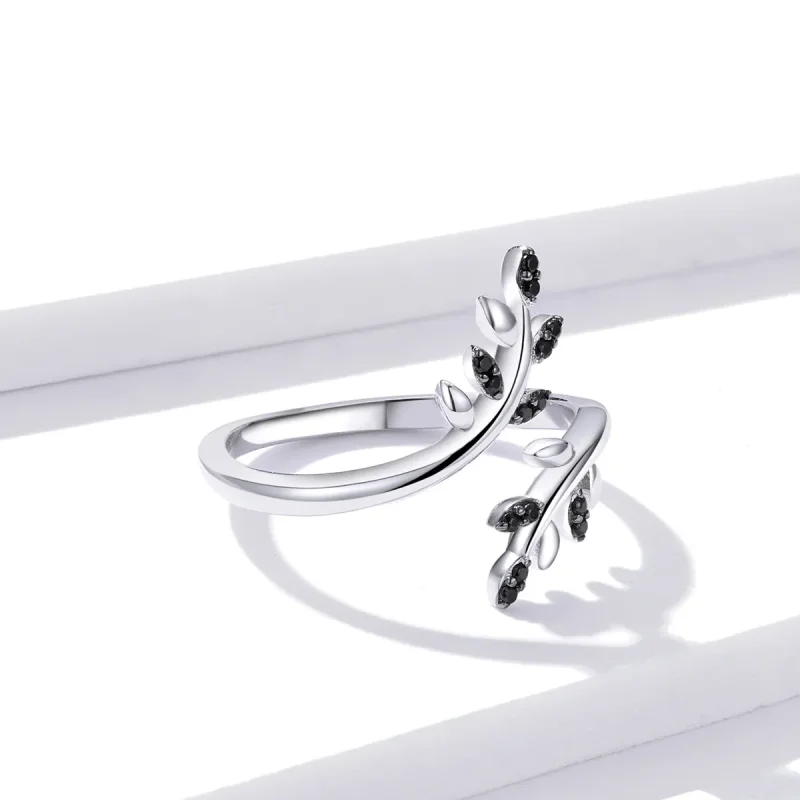 (image for) Pandora Style Silver Tree Branch Open Ring - BSR129 - View 5