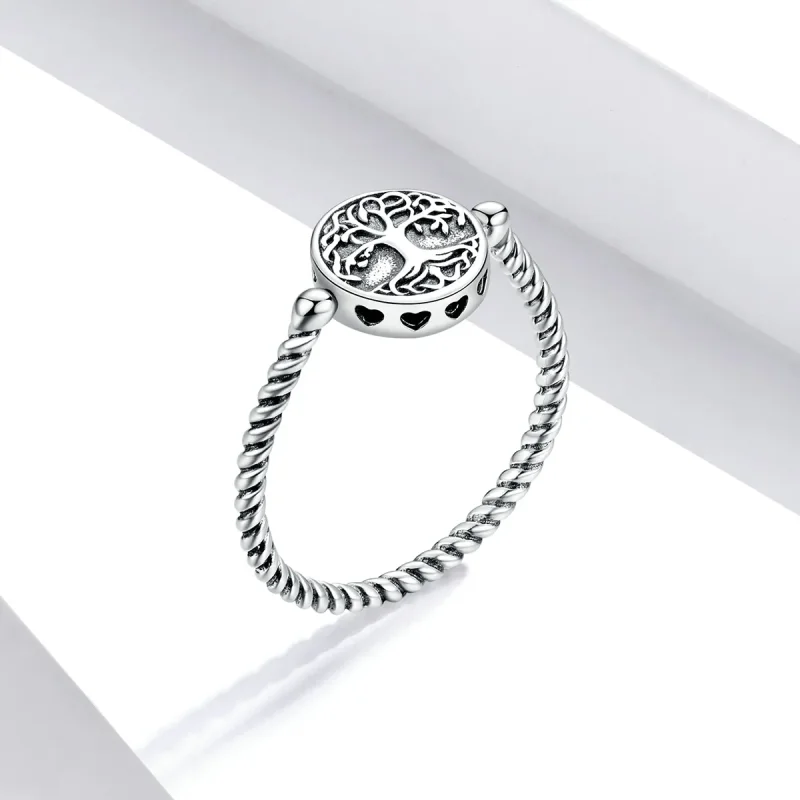 (image for) Pandora Style Silver Tree of Life Ring - SCR667 - View 2