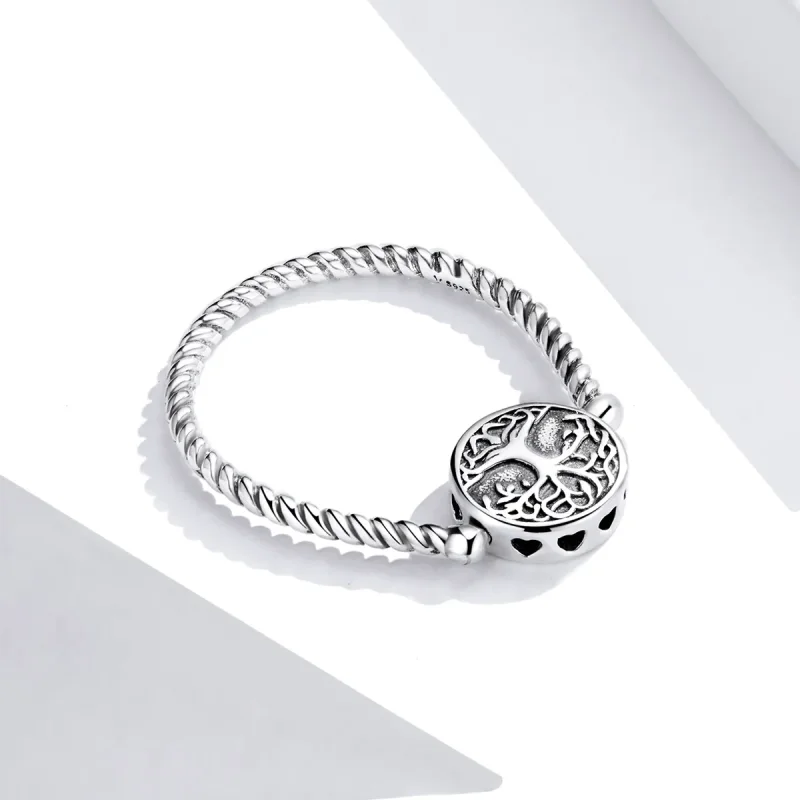 (image for) Pandora Style Silver Tree of Life Ring - SCR667 - View 4