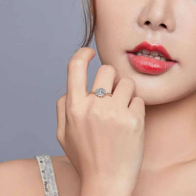 (image for) Pandora Style Silver Tree of Life Ring - SCR667 - View 5