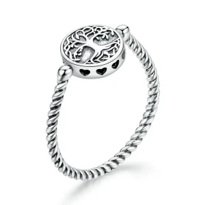 (image for) Pandora Style Silver Tree of Life Ring - SCR667