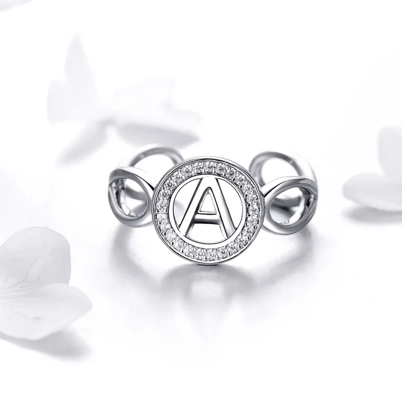 (image for) Pandora Style Silver Unfinite Struggle Ring - SCR506 - View 3