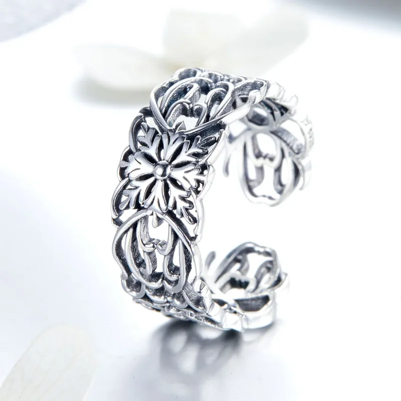 (image for) Pandora Style Silver Vintage Ring - SCR500 - View 2