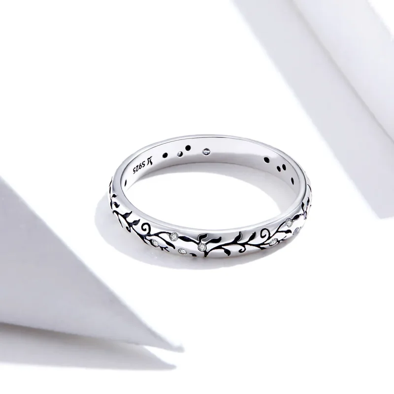 (image for) Pandora Style Silver Vintage Vine Ring - SCR659 - View 4