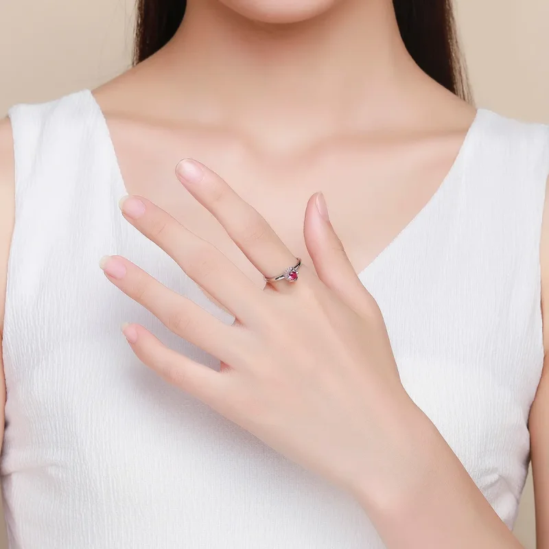 (image for) Pandora Style Silver with You Ring - SCR455 - View 6