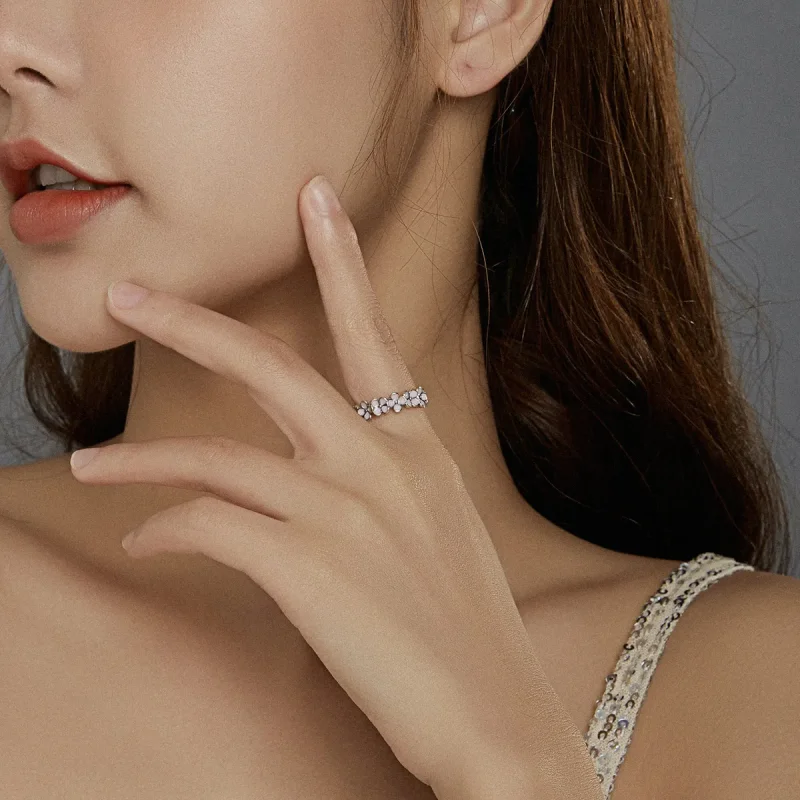 (image for) Pandora Style Silver Wreath Ring - SCR681 - View 6