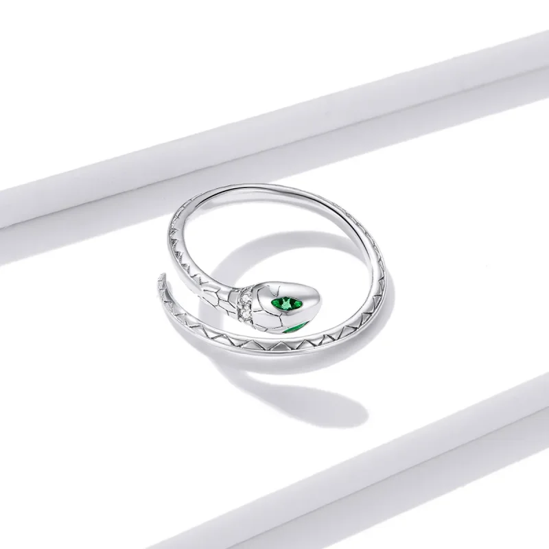 (image for) Pandora Style Snake Open Ring - BSR169 - View 3