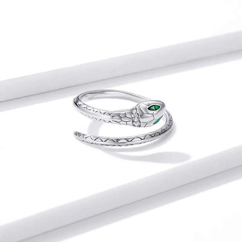 (image for) Pandora Style Snake Open Ring - BSR169 - View 4