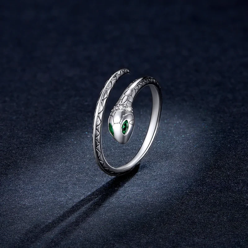 (image for) Pandora Style Snake Open Ring - BSR169 - View 5