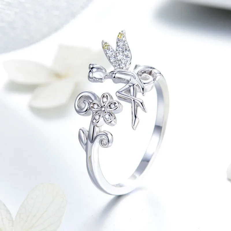 (image for) Pandora Style Spring Spirit Open Ring - BSR025 - View 2