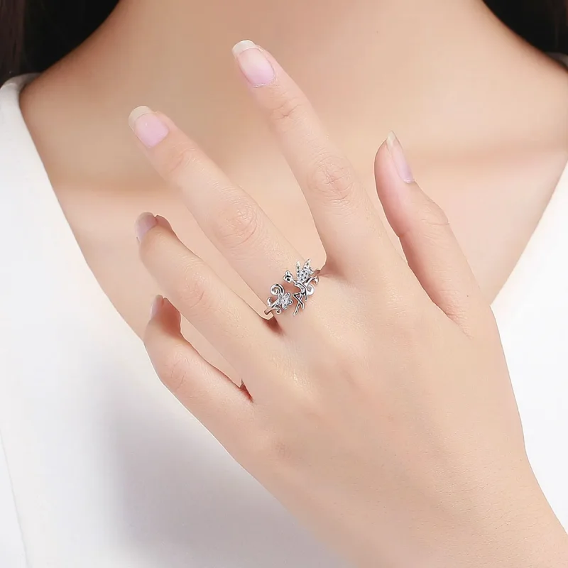 (image for) Pandora Style Spring Spirit Open Ring - BSR025 - View 5