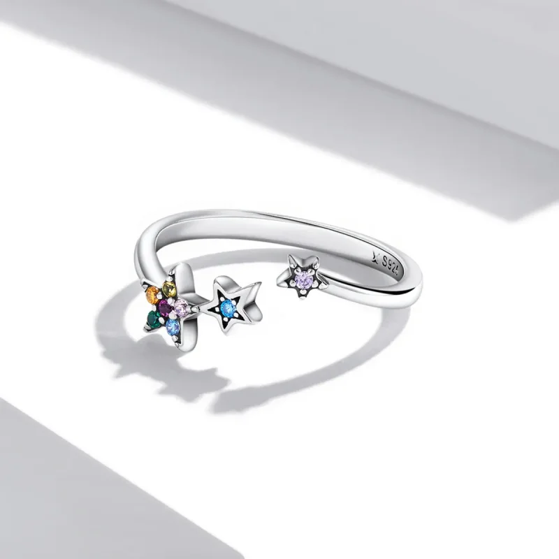 (image for) Pandora Style Star Open Ring - SCR769 - View 3