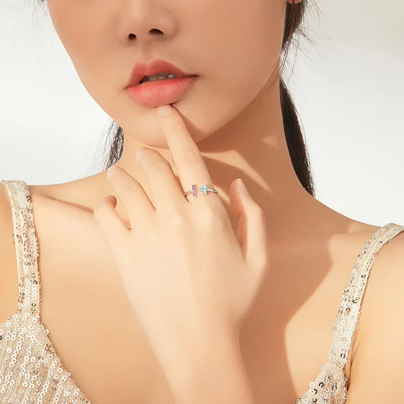 (image for) Pandora Style Tetris Open Ring - BSR114 - View 8