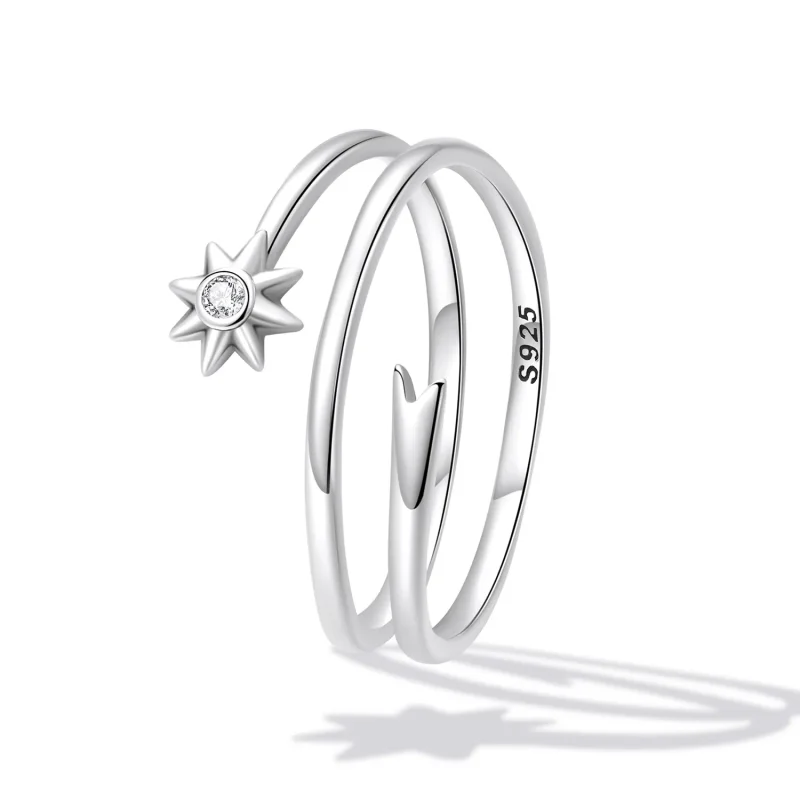(image for) Pandora Style Wishing Meteor Open Ring - SCR810 - View 2