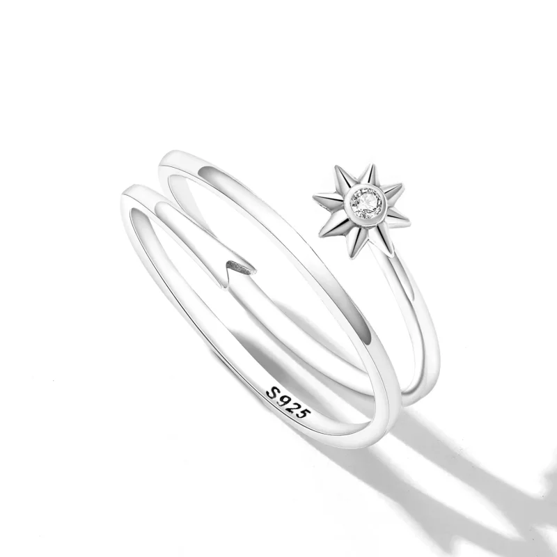 (image for) Pandora Style Wishing Meteor Open Ring - SCR810 - View 3