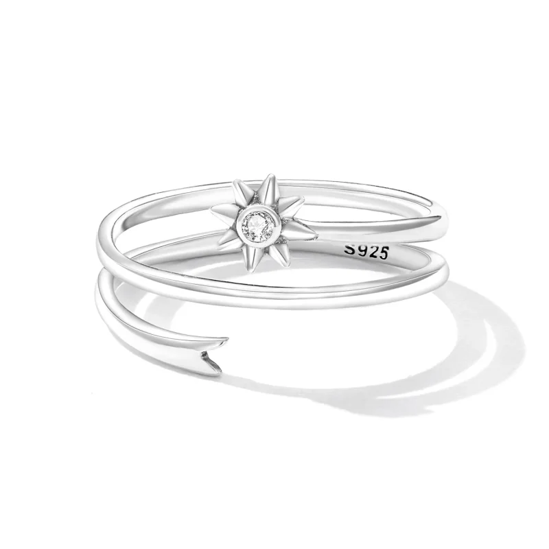 (image for) Pandora Style Wishing Meteor Open Ring - SCR810 - View 4