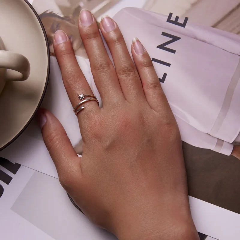 (image for) Pandora Style Wishing Meteor Open Ring - SCR810 - View 6