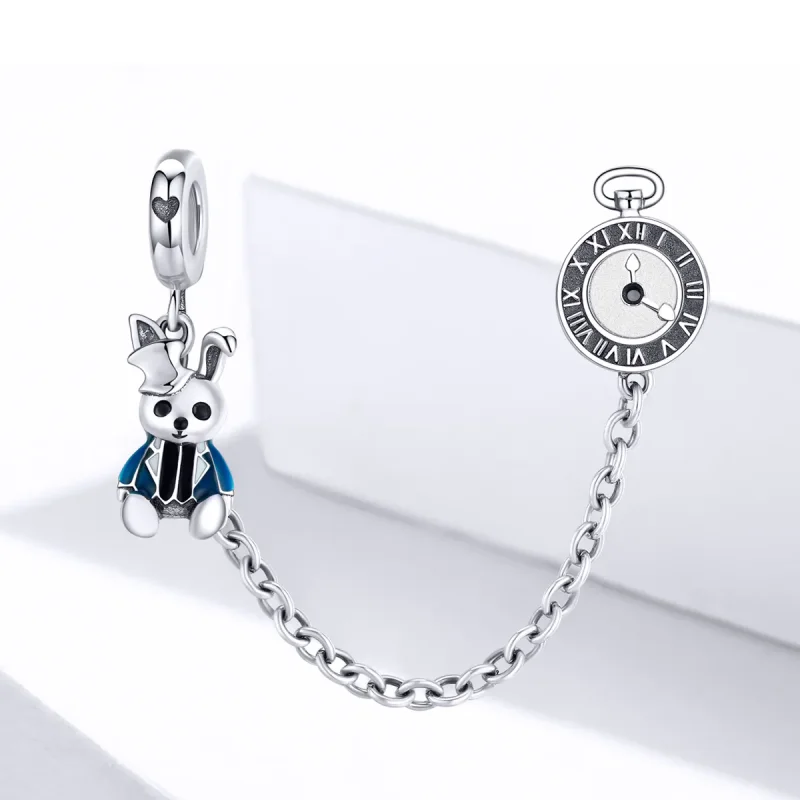 (image for) Pandora Style Silver Hare Safety Chain - SCC1443 - View 2
