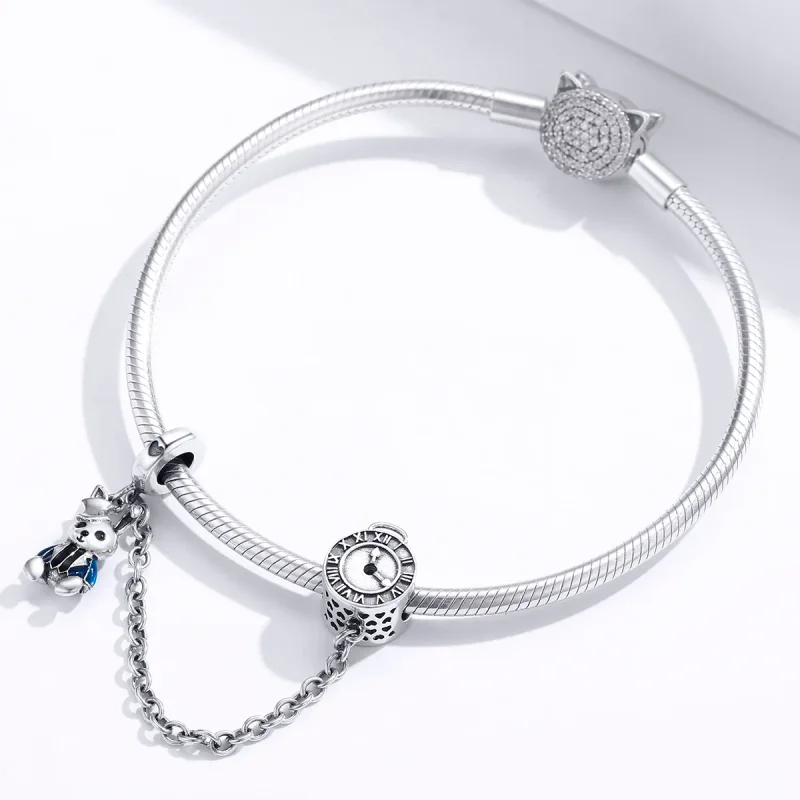 (image for) Pandora Style Silver Hare Safety Chain - SCC1443 - View 3