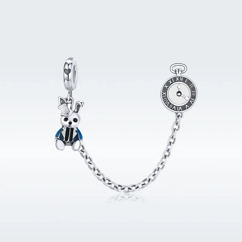 (image for) Pandora Style Silver Hare Safety Chain - SCC1443 - View 5