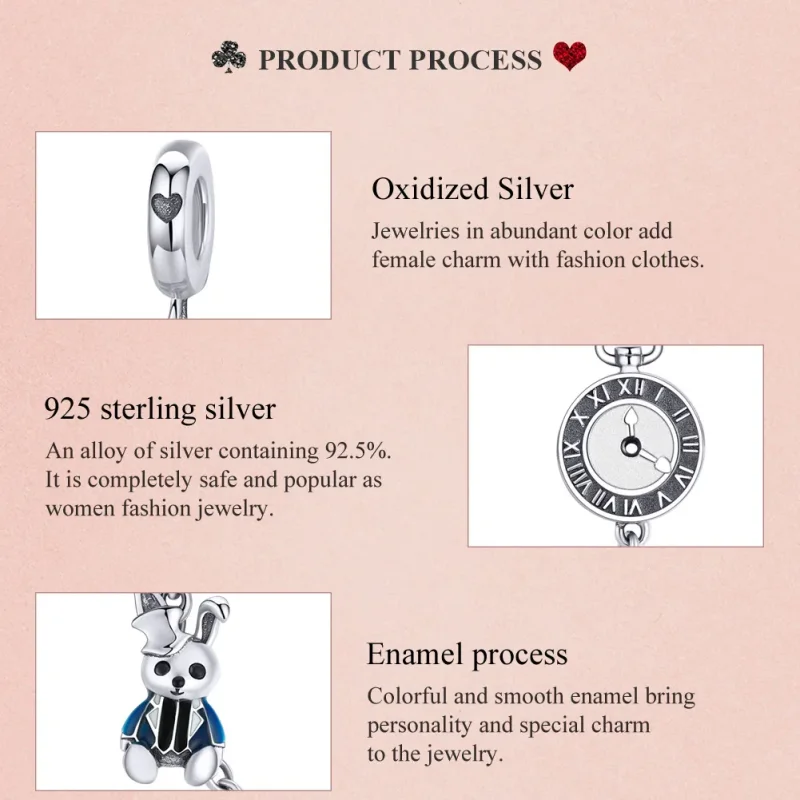 (image for) Pandora Style Silver Hare Safety Chain - SCC1443 - View 8
