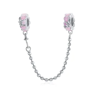 (image for) Pandora Style Silver Love Daisy Safety Chain - SCC1799