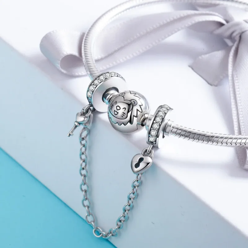 (image for) Pandora Style Silver Only Love Safety Chain - SCC606 - View 4