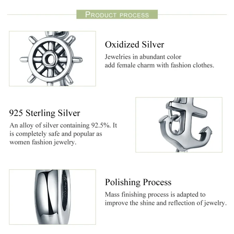 (image for) Pandora Style Silver Voyage Safety Chain - SCC604 - View 6