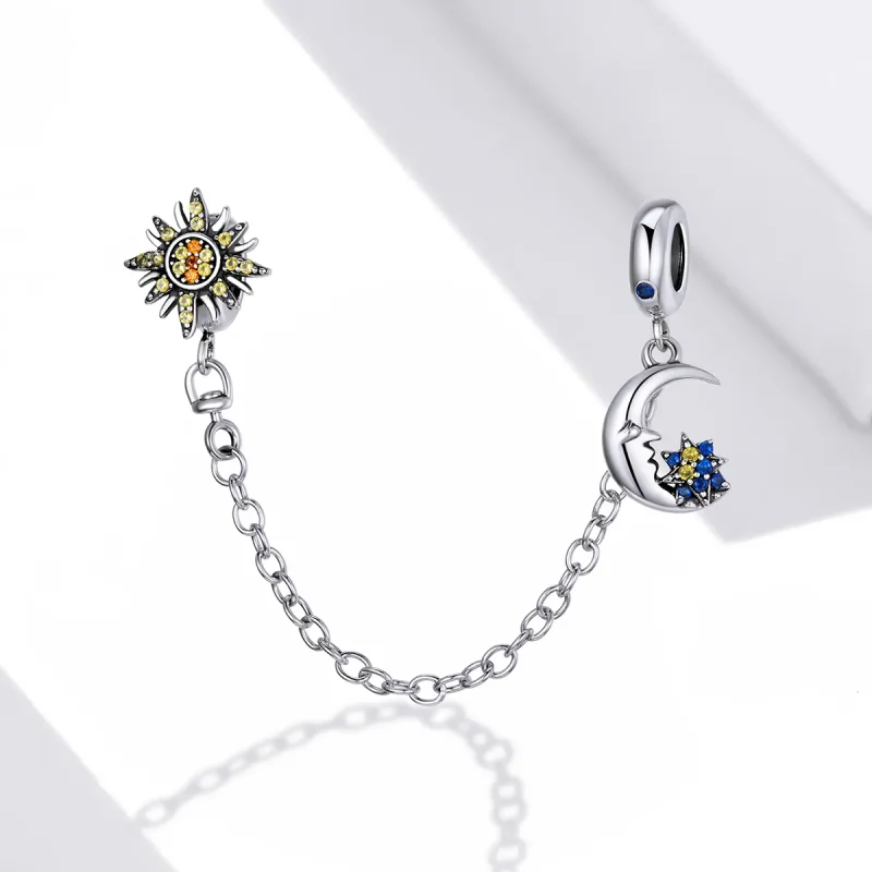 (image for) Pandora Style Silver Whole Universe Safety Chain - SCC1763 - View 2