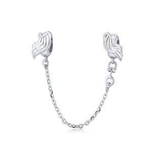 (image for) Pandora Style Silver Wings of Angel Safety Chain - BSC241