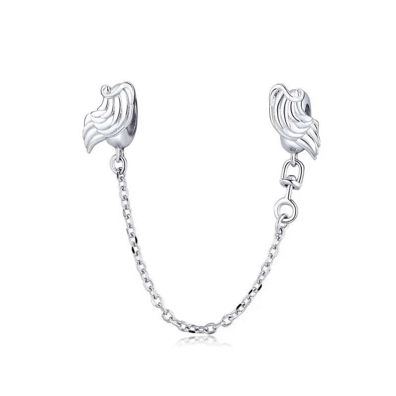 (image for) Pandora Style Silver Wings of Angel Safety Chain - BSC241