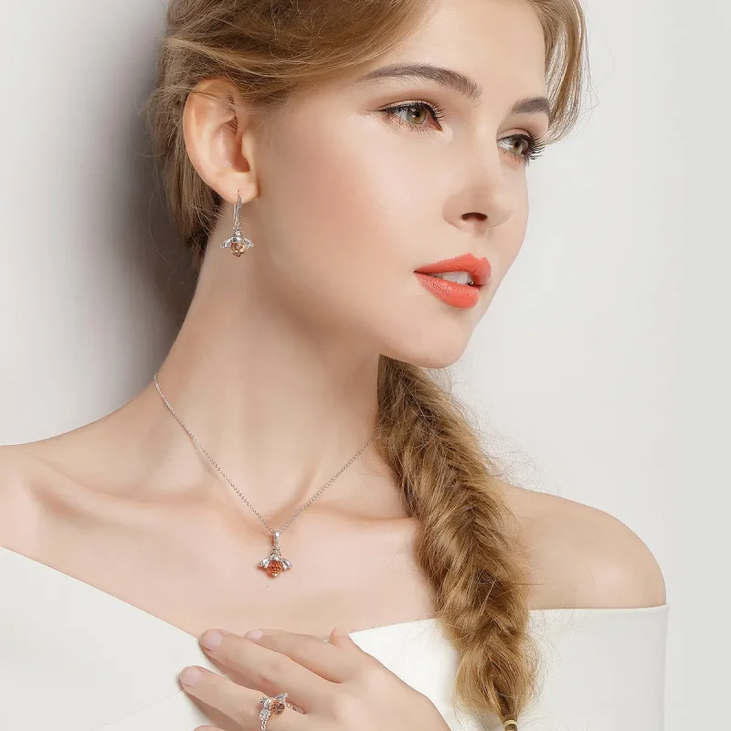 (image for) Pandora Style Bee Jewelry set - SET006 - View 3