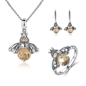 (image for) Pandora Style Bee Jewelry set - SET006