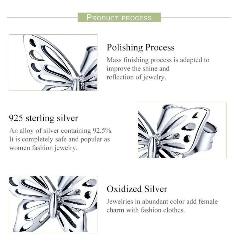 (image for) Pandora Style Butterflies Dream Jewelry set - SET003 - View 4