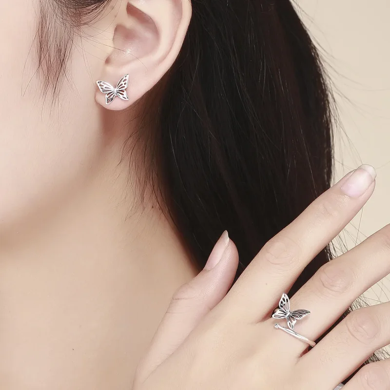 (image for) Pandora Style Butterflies Dream Jewelry set - SET003 - View 5