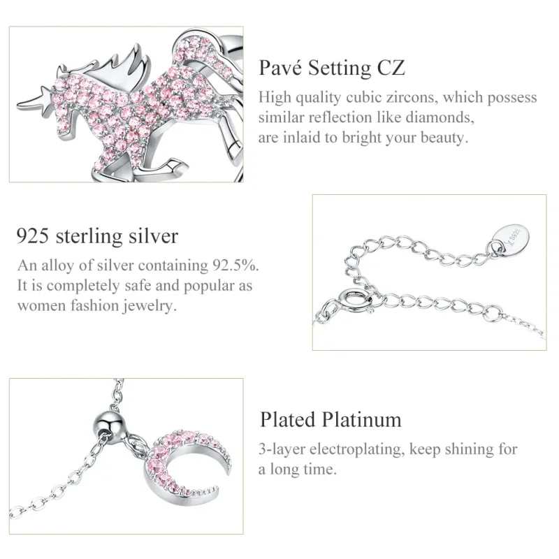 (image for) Pandora Style Cute Unicorn Jewelry set - SET009 - View 5