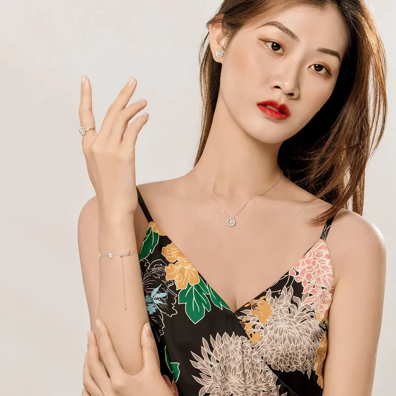 (image for) Pandora Style Daisy Jewelry set - SET001 - View 6