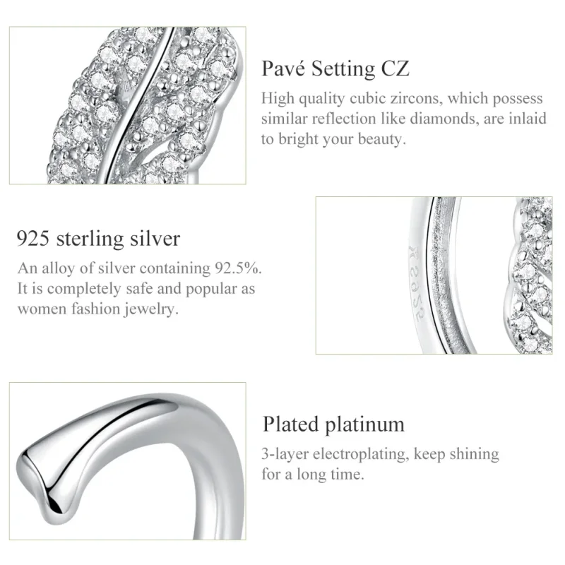(image for) Pandora Style Feather Jewelry set - SET012 - View 3