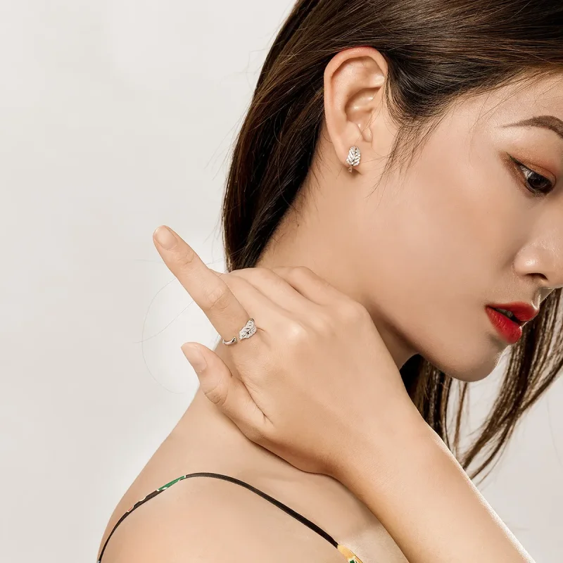 (image for) Pandora Style Feather Jewelry set - SET012 - View 6